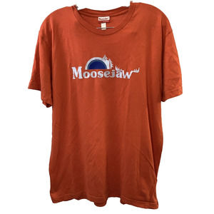 Moosejaw Shirt Mens Large Orange Short Sleeve